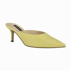 Nine West Ali Pointy Toe Mules Geel Nederland | FDR-573094